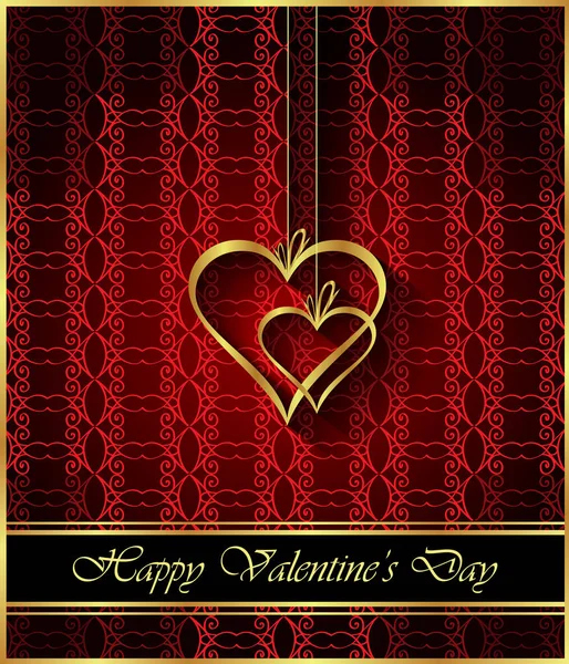 Happy Valentines Day Background Your Invitations Festive Posters Greetings Cards — Stock Vector