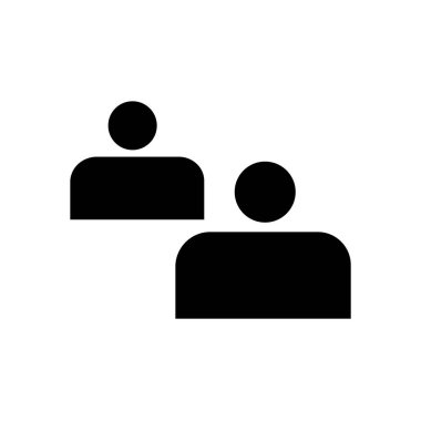 Takım Icon - insan grubu. Vektör çizim