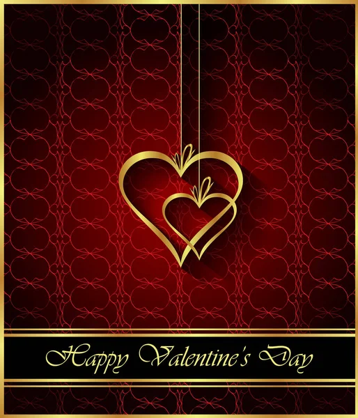 Happy Valentine Day Achtergrond Voor Uitnodigingen Feestelijke Posters Wenskaarten — Stockvector