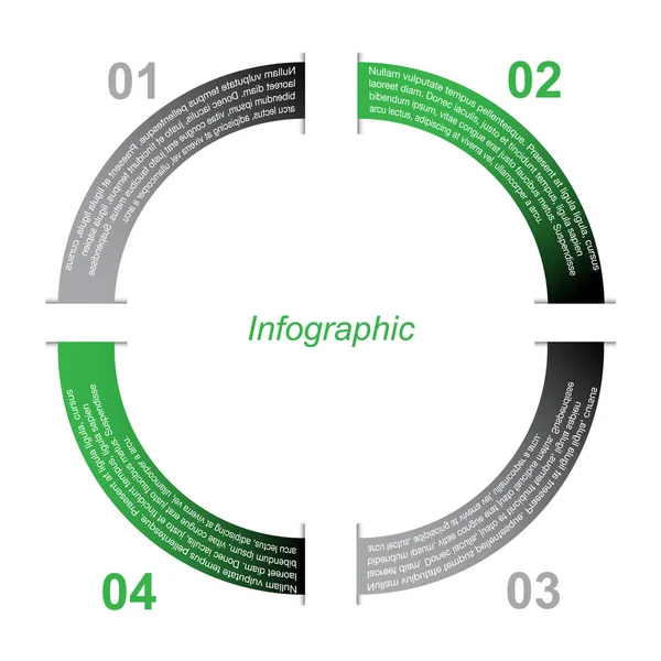 Modelo Design Infográfico Com Etiquetas Papel Ideia Para Exibir Classificação — Vetor de Stock