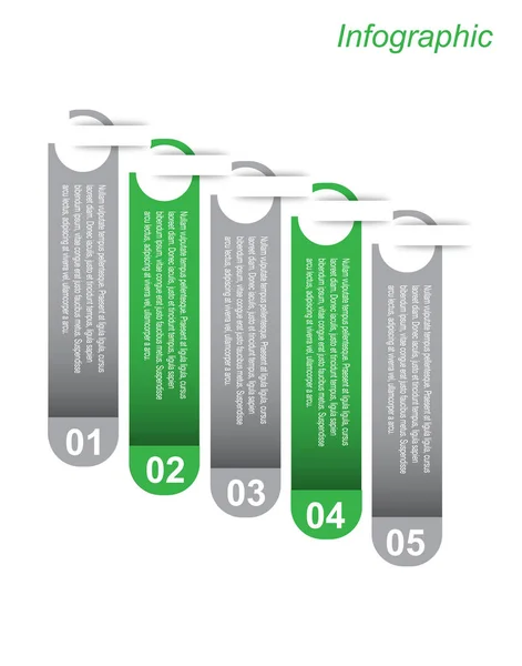 Πρότυπο Σχεδίασης Infographic Ετικέτες Χαρτί Ιδέα Για Την Εμφάνιση Την — Διανυσματικό Αρχείο