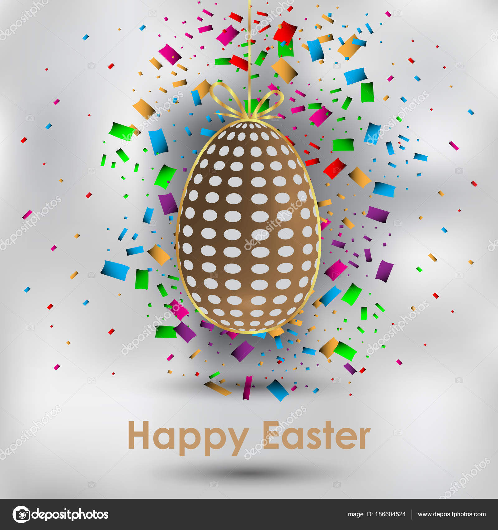 Happy Easter Modern Background Stock Vector C Plutonii 186604524