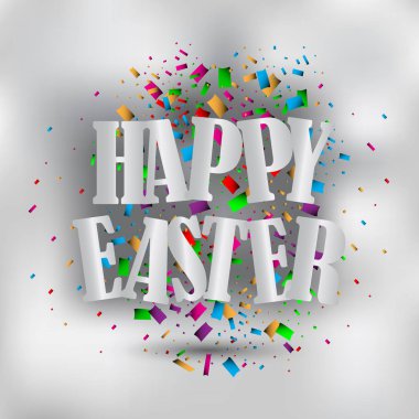 Mutlu Paskalya modern arka plan.