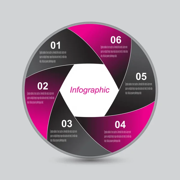 Modello Design Info Grafico Idea Visualizzare Classifica Statistiche — Vettoriale Stock