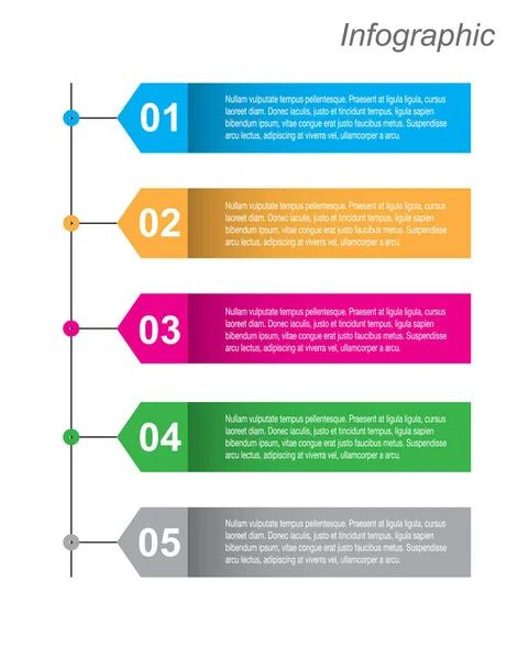 Modèle Conception Infographique — Image vectorielle