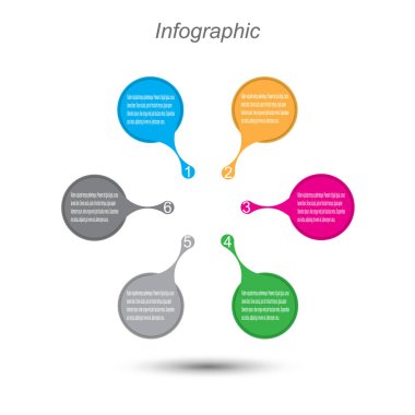 Bilgi-grafik tasarım şablonu.