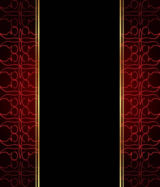 Elegante Fondo Pantalla Sin Costuras Con Una Fina Decoración Dorada — Vector de stock