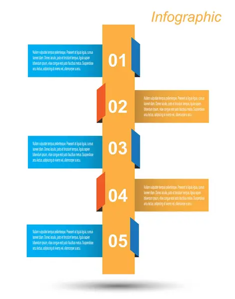 Modello Design Info Grafico — Vettoriale Stock