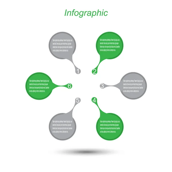 Info Graphic Design Template — Stock Vector