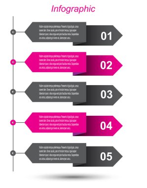 Bilgi-grafik tasarım şablonu. 