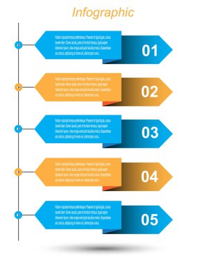 Bilgi-grafik tasarım şablonu. 