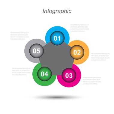 Bilgi-grafik tasarım şablonu.