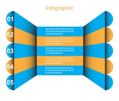 Bilgi-grafik tasarım şablonu. 