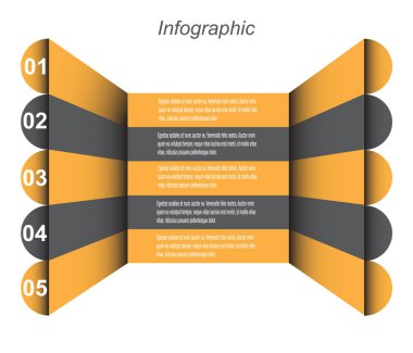 Bilgi-grafik tasarım şablonu. 