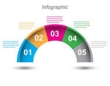 Bilgi-grafik tasarım şablonu.