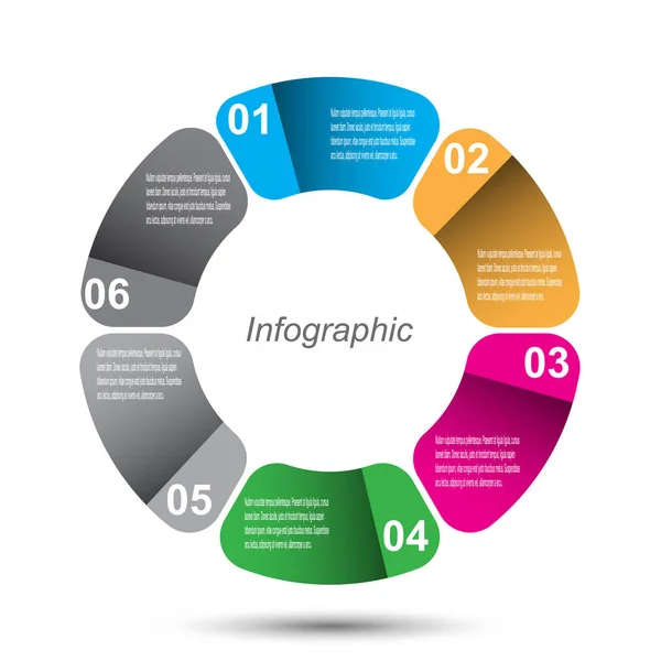 Info Graphic Design Template — Stock Vector