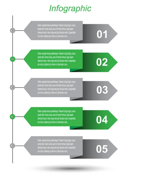 Info Grafische Design Vorlage — Stockvektor