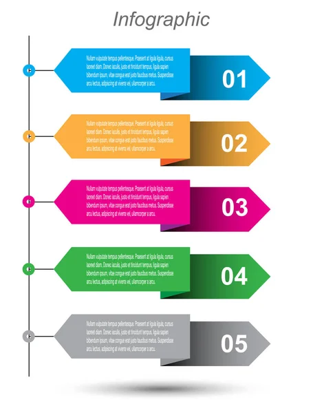 Информационно Графический Шаблон — стоковый вектор