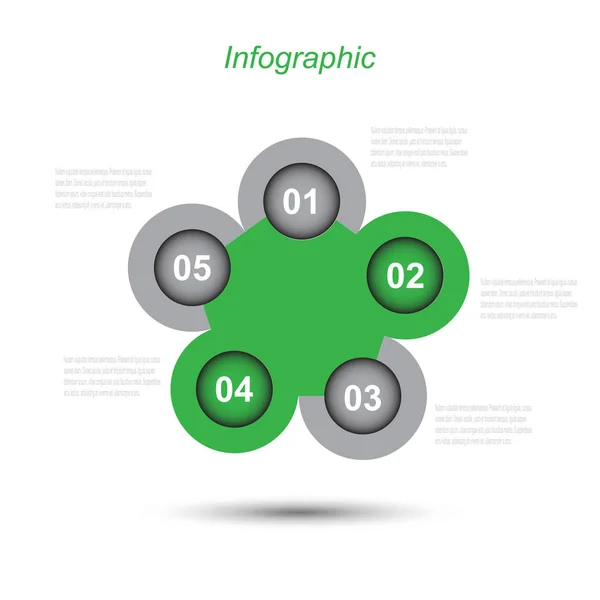 Modèle Conception Infographique — Image vectorielle