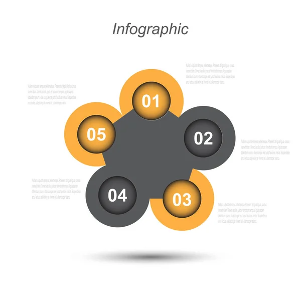 Modelo Design Info Gráfico — Vetor de Stock