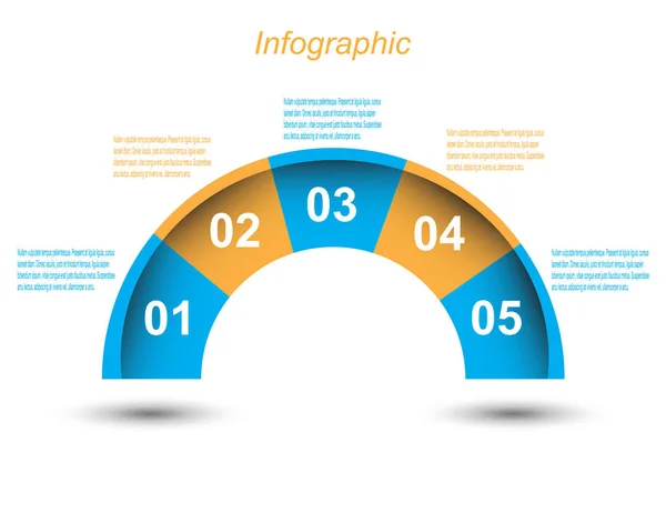 Plantilla Diseño Info Gráfico — Vector de stock