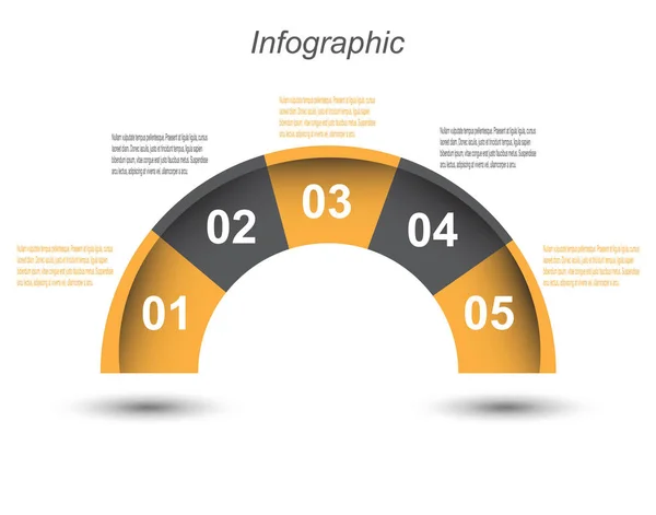 Modèle Conception Infographique — Image vectorielle