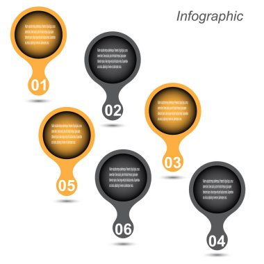 Bilgi-grafik tasarım şablonu.