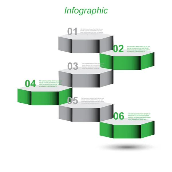 Modèle Conception Infographique — Image vectorielle