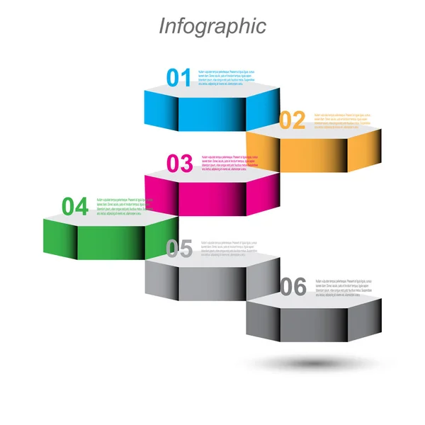 Plantilla Diseño Info Gráfico — Vector de stock