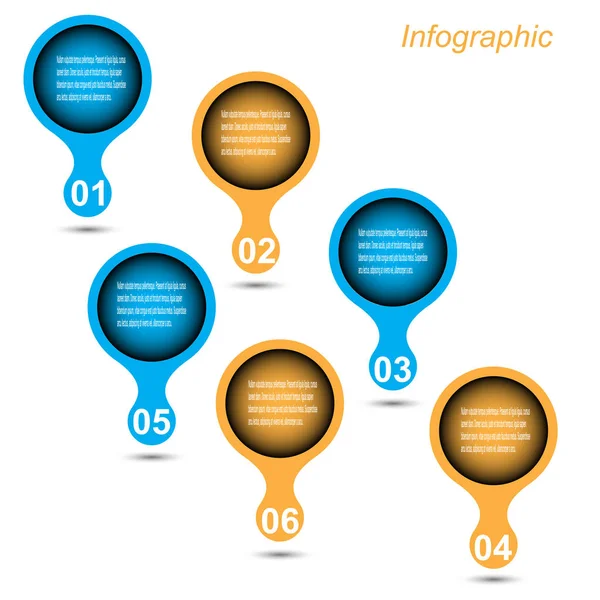 Info Graphic Design Template — Stock Vector