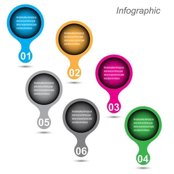 Modèle Conception Infographique — Image vectorielle