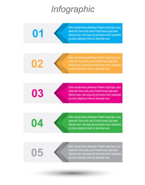 Bilgi-grafik tasarım şablonu. 