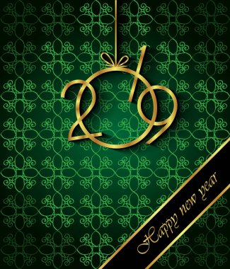 Davetiyeler, Festival afişleri, tebrik kartları için 2019 mutlu yeni yıl arka plan.