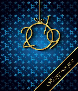 Davetiyeler, Festival afişleri, tebrik kartları için 2019 mutlu yeni yıl arka plan.