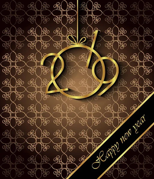 Davetiyeler, Festival afişleri, tebrik kartları için 2019 mutlu yeni yıl arka plan.