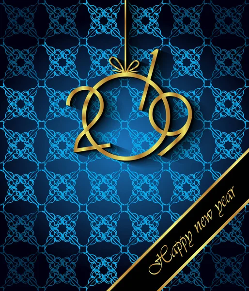 Davetiyeler, Festival afişleri, tebrik kartları için 2019 mutlu yeni yıl arka plan.