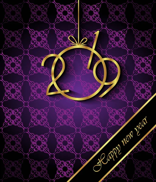 Davetiyeler, Festival afişleri, tebrik kartları için 2019 mutlu yeni yıl arka plan.