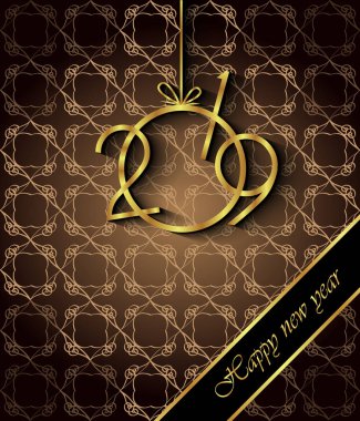 Davetiyeler, Festival afişleri, tebrik kartları için 2019 mutlu yeni yıl arka plan.