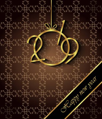 Davetiyeler, Festival afişleri, tebrik kartları için 2019 mutlu yeni yıl arka plan.