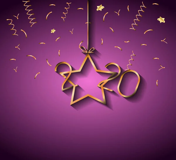 あなたの季節の招待状 挨拶カード クリスマスのための2020ハッピーニューイヤーの背景 — ストックベクタ
