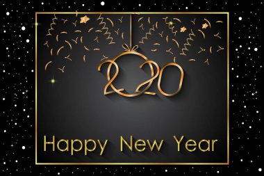 2020 Yeni Yıl Davetiyeleriniz, tebrik kartlarınız ya da noelleriniz için mutlu yıllar..