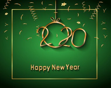 2020 Yeni Yıl Davetiyeleriniz, tebrik kartlarınız ya da noelleriniz için mutlu yıllar..