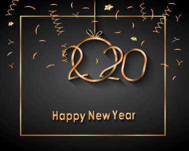 2020 Yeni Yıl Davetiyeleriniz, tebrik kartlarınız ya da noelleriniz için mutlu yıllar..