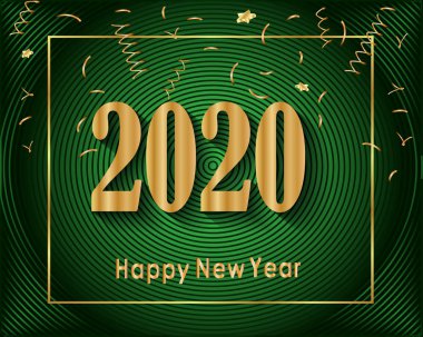 2020 Yeni Yıl Davetiyeleriniz, tebrik kartlarınız ya da noelleriniz için mutlu yıllar..