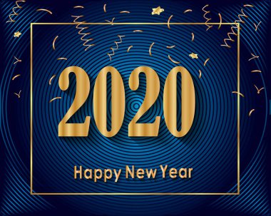 2020 Yeni Yıl Davetiyeleriniz, tebrik kartlarınız ya da noelleriniz için mutlu yıllar..