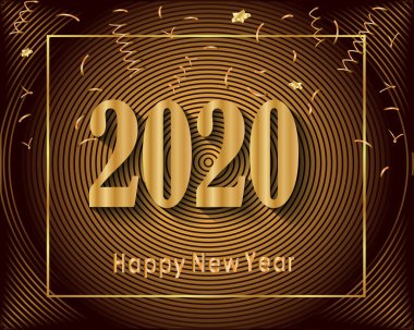 2020 Yeni Yıl Davetiyeleriniz, tebrik kartlarınız ya da noelleriniz için mutlu yıllar..