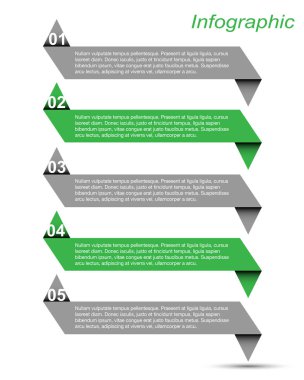 Modern Tasarım Şablonu, bilgi grafikleri ve web düzeni için pankartlar için kullanılabilir.