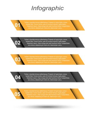 Modern Tasarım Şablonu, bilgi grafikleri ve web düzeni için pankartlar için kullanılabilir.