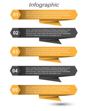 Modern Tasarım Şablonu, bilgi grafikleri ve web düzeni için pankartlar için kullanılabilir.