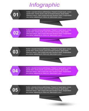 Modern Tasarım Şablonu, bilgi grafikleri ve web düzeni için pankartlar için kullanılabilir.